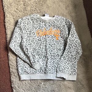 Gray Leopard Print Volunteers Sweatshirt